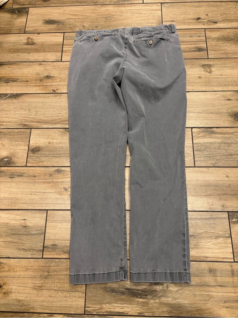 Tommy Bahama Casual Chino Pants Grey Flat Front Mens Size 34x30